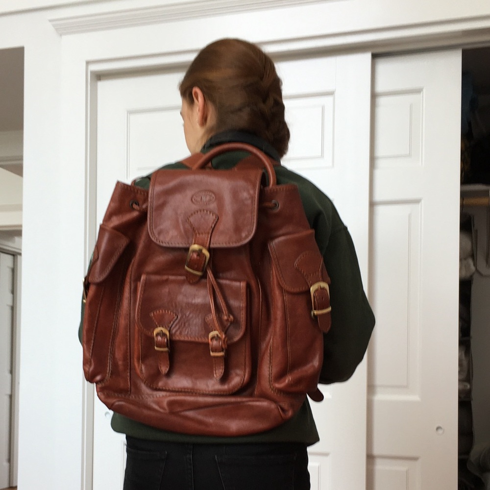 Genuine Italian Leather Backpack